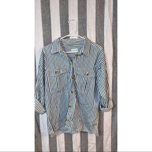 Medium Oversized American Eagle Flannel